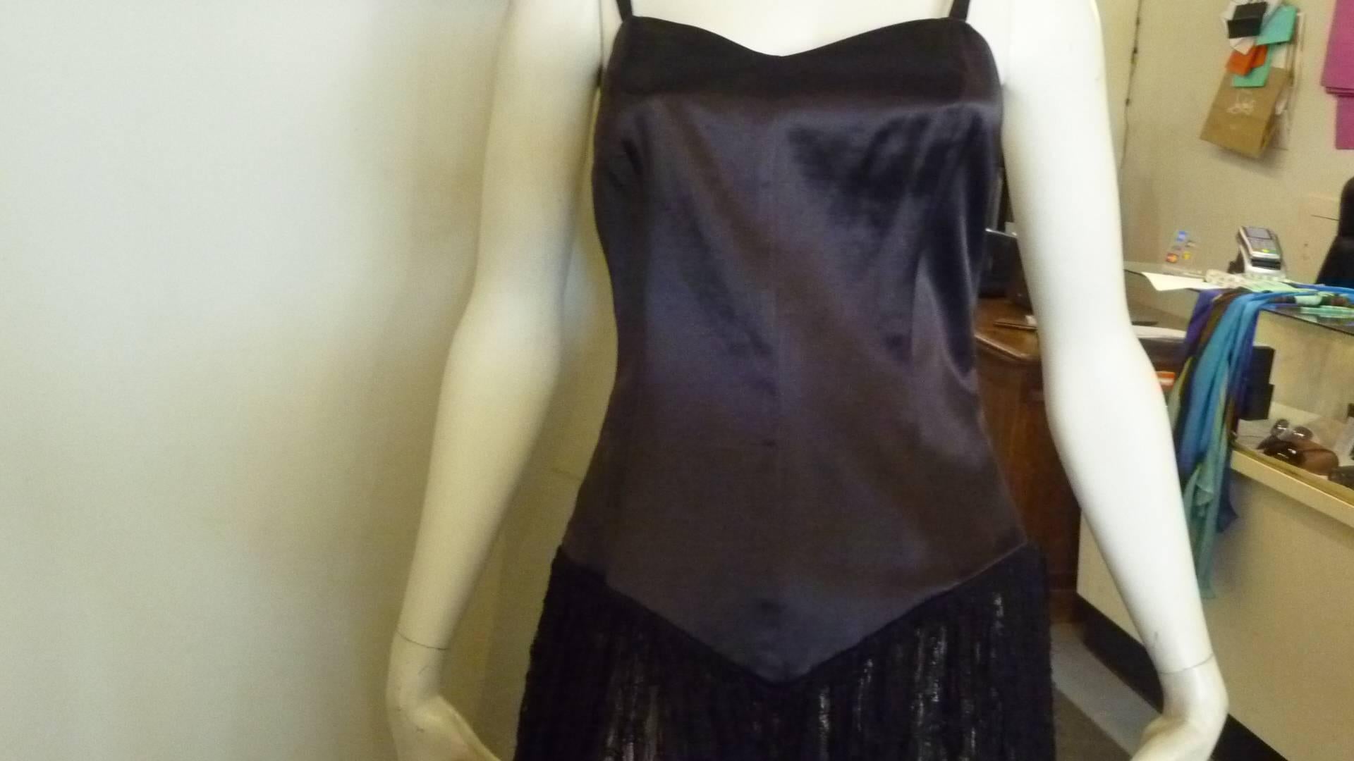 1980s Norma Kamali Black Evening Dress (8) In Excellent Condition In Port Hope, ON