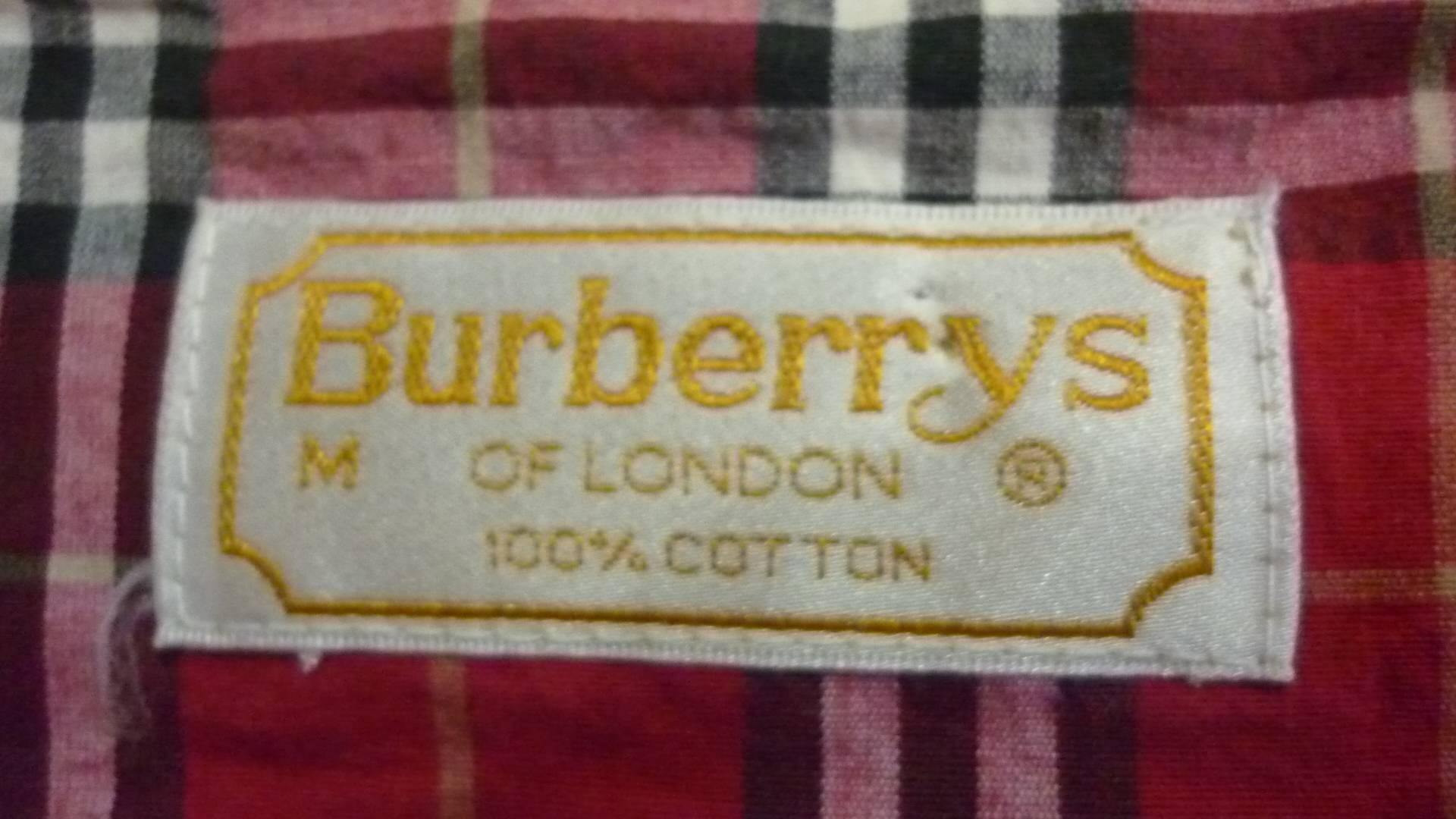 Women's 1990s Burberrys Plaid Cotton Dress