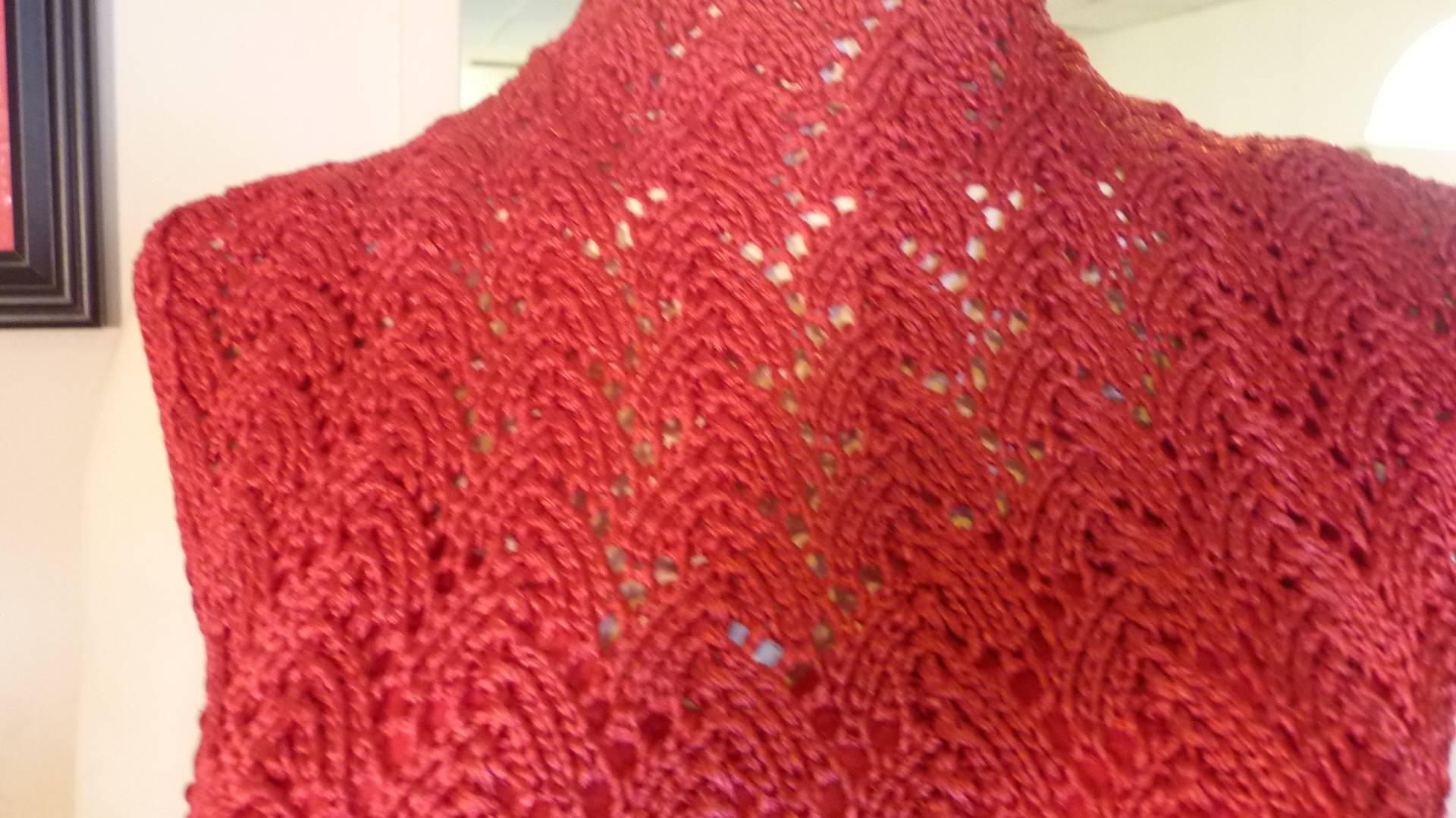 1960s crochet dress