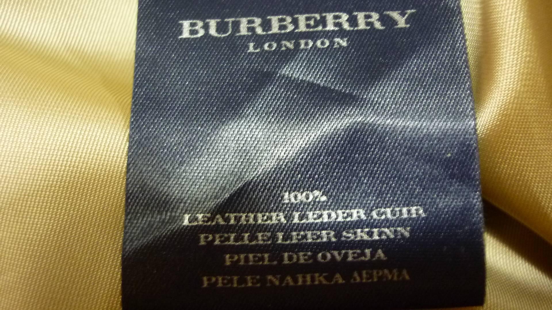 Burberry London Lambskin Leather Skirt 14UK 2
