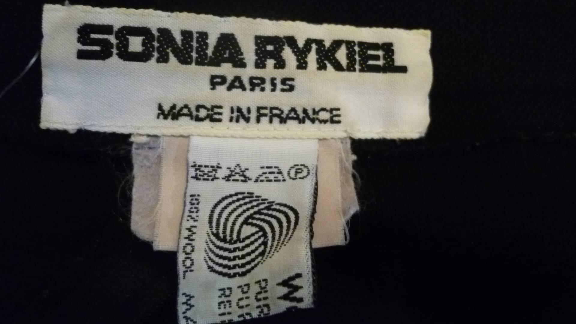 Women's 1980s Sonia Rykiel Wool Pleated Skirt For Sale