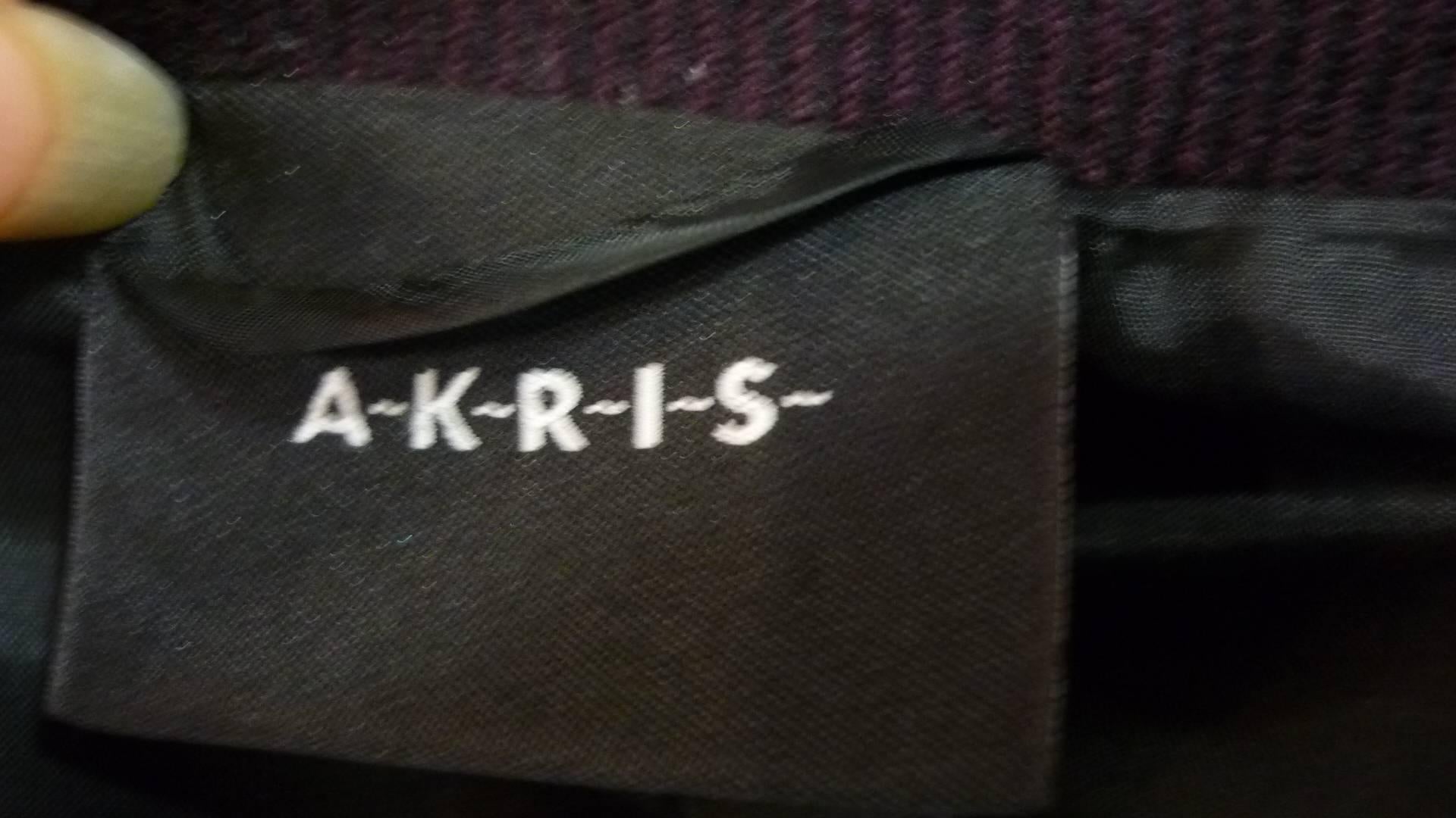 Black Classic A.K.R.I.S Wool Eggplant Skirt Suit (14 US)