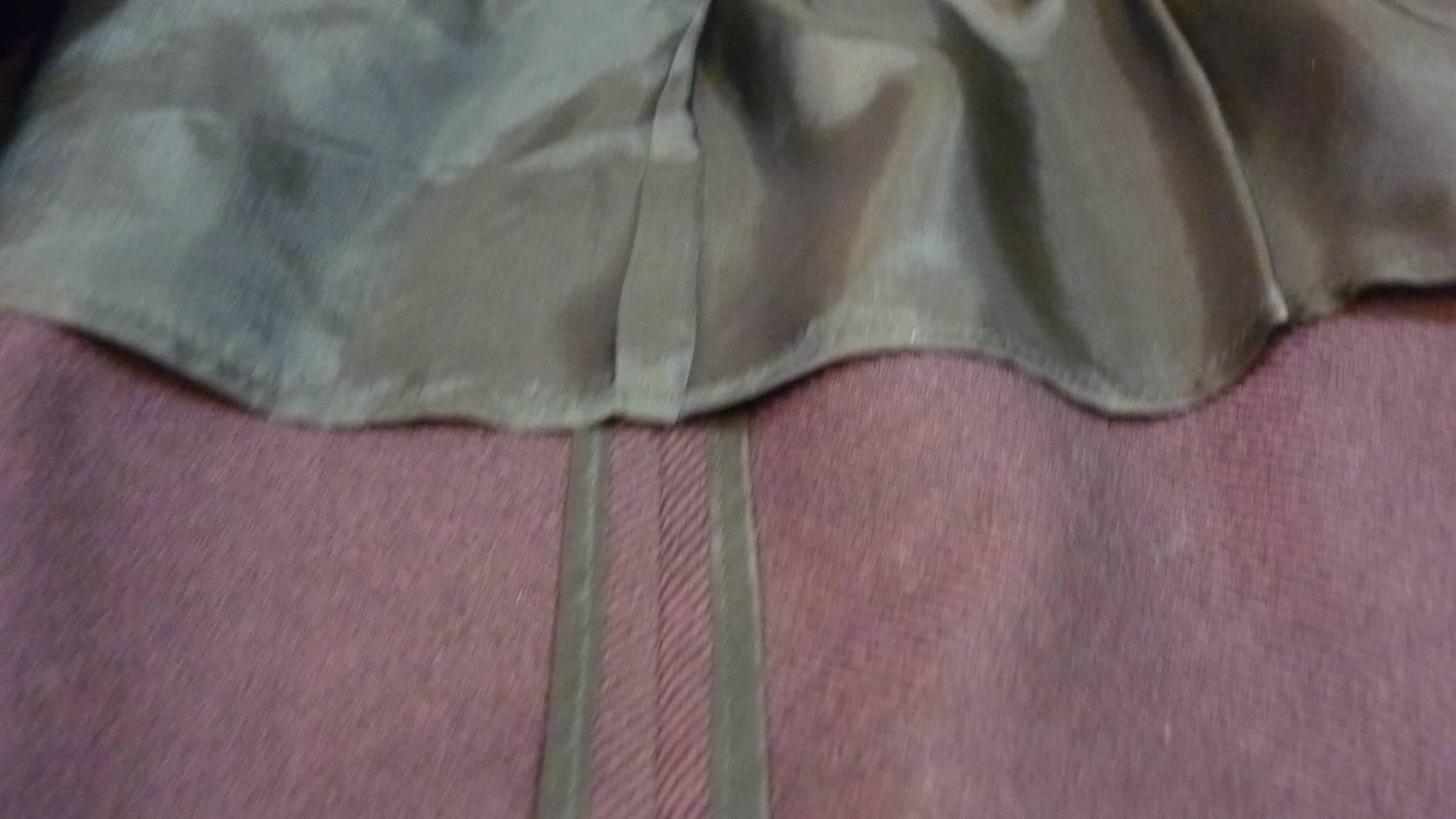 Women's Classic A.K.R.I.S Wool Eggplant Skirt Suit (14 US)