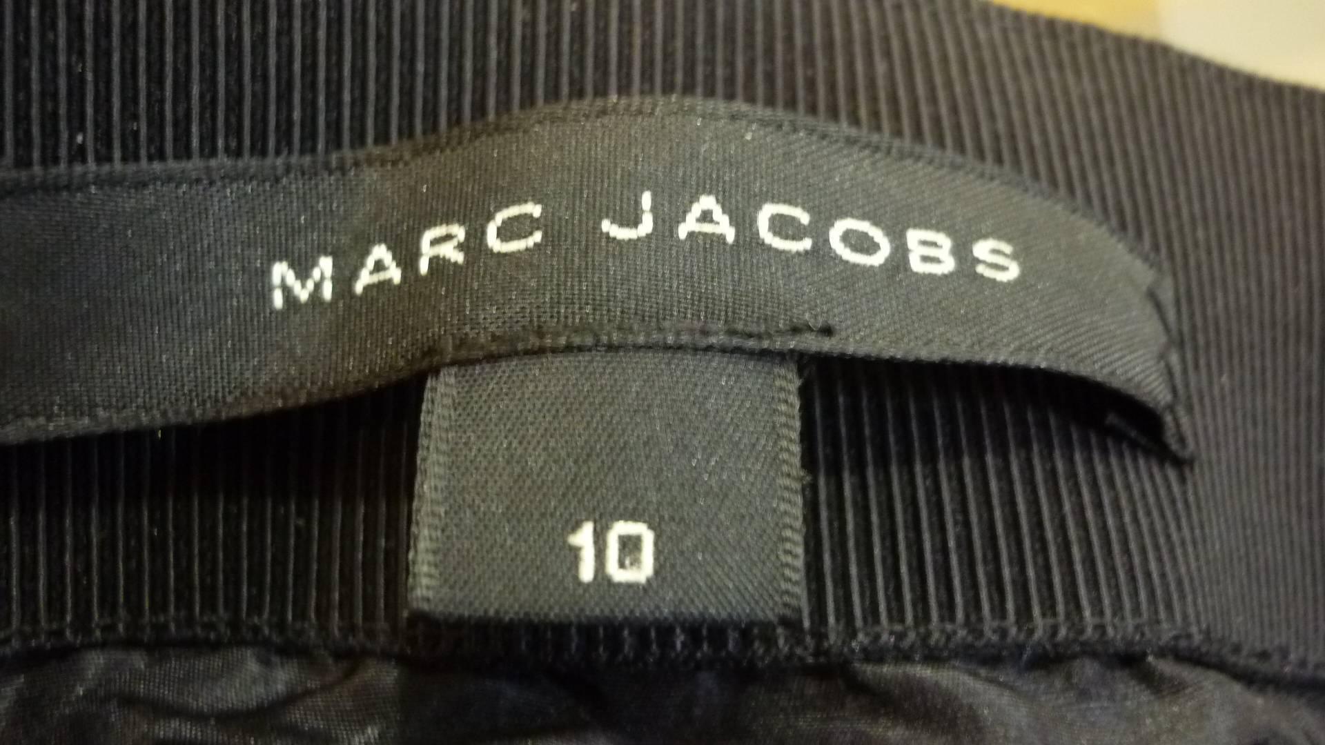 Marc Jacobs Black and Green Paisley Metallic Jacquard Skirt (10US) 2