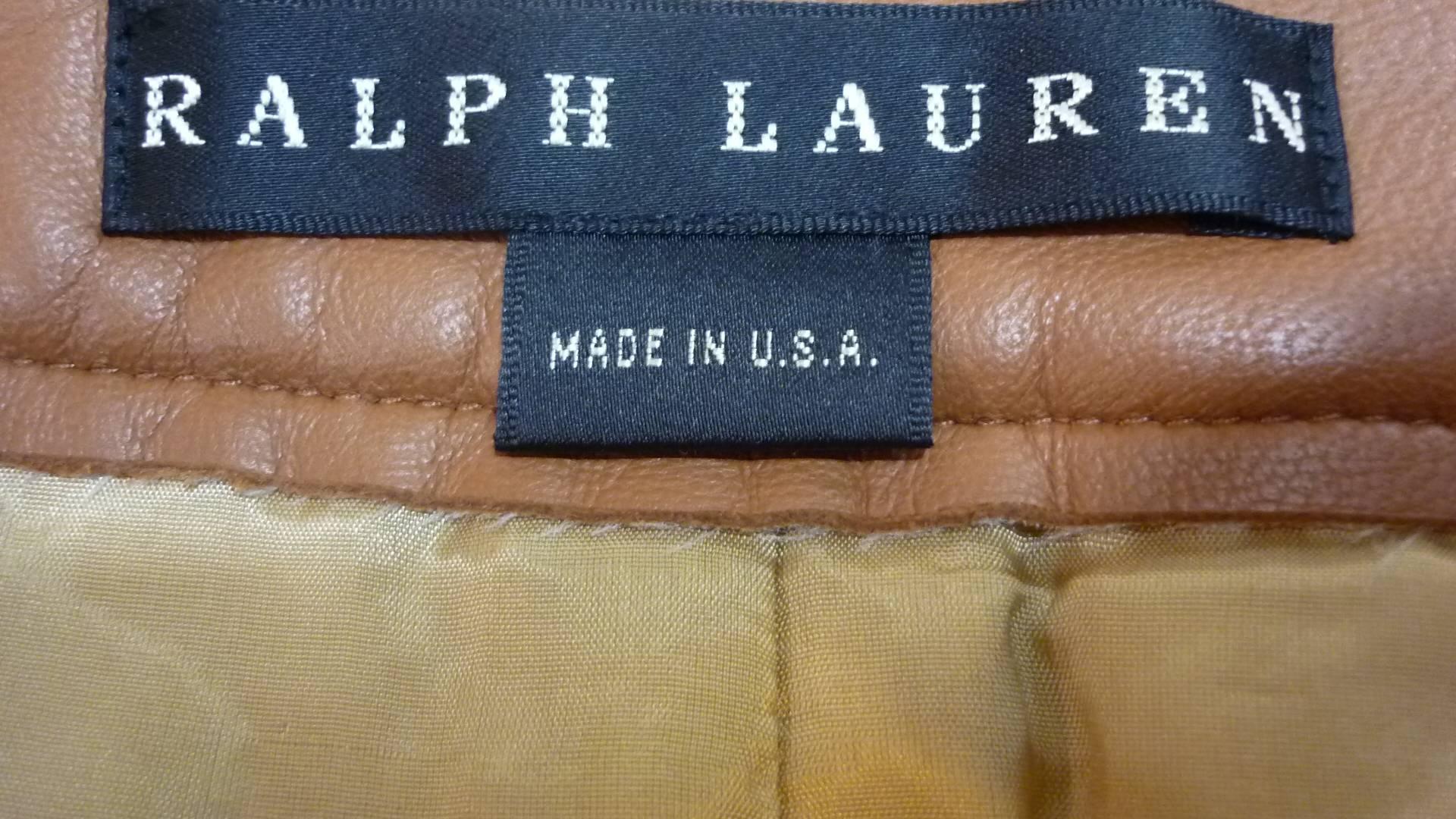 Women's As New Ralph Lauren BL Wool/Cashmere/Angora/Leather Skirt (4)