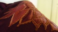 70s Louis Carling Dress with Embroidered Epaulettes 12UK