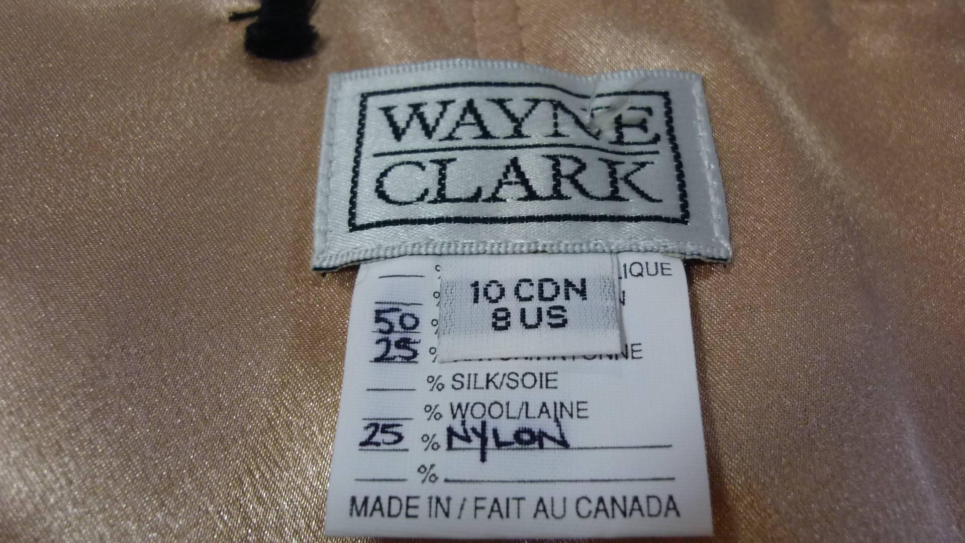 Women's Wayne Clark Black Lace Cocktail Dress 8 US
