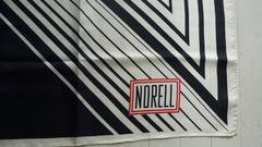 Rare 1960s Norman Norell Silk Scarf 26x26"