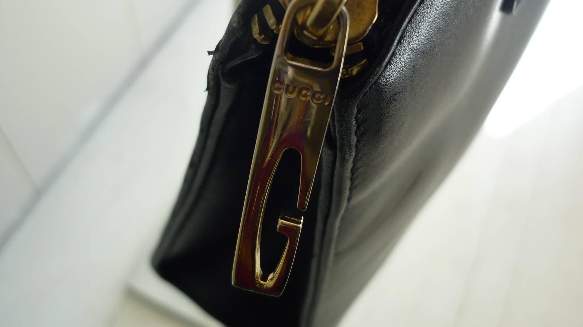 gucci black leather bag