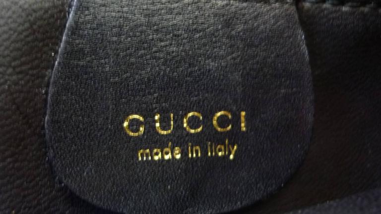 1998 Gucci Black Leather Handbag at 1stDibs