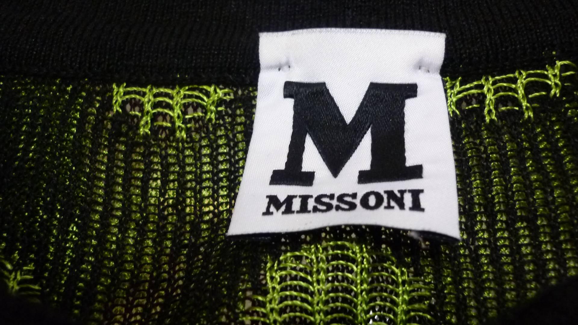 M. Missoni High-Necked Fine Knit Dress (44 Itl) 3