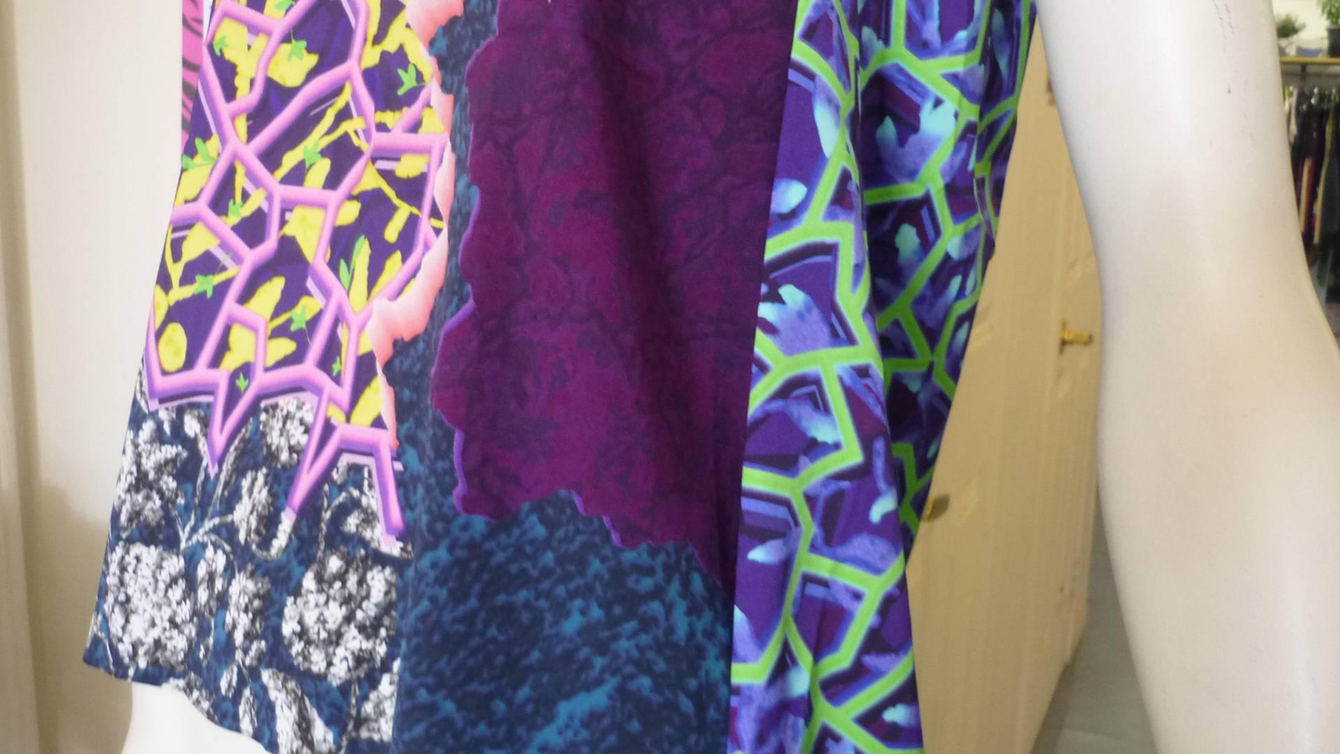 Peter Pilotto Marine Printed Silk Top  In Excellent Condition In Port Hope, ON