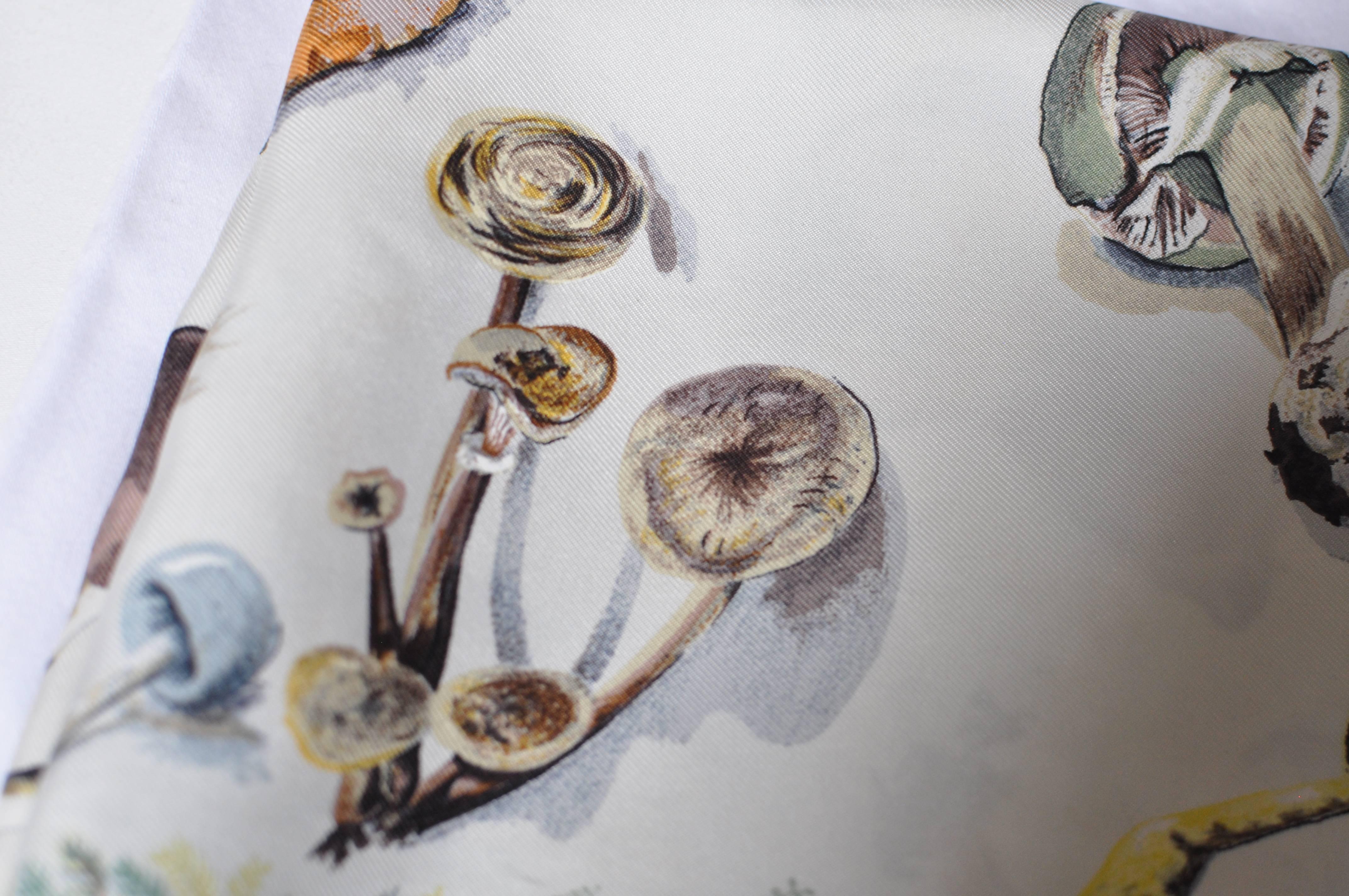 hermes champignons scarf