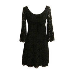 1980s Christian Dior Lace Dress #03326