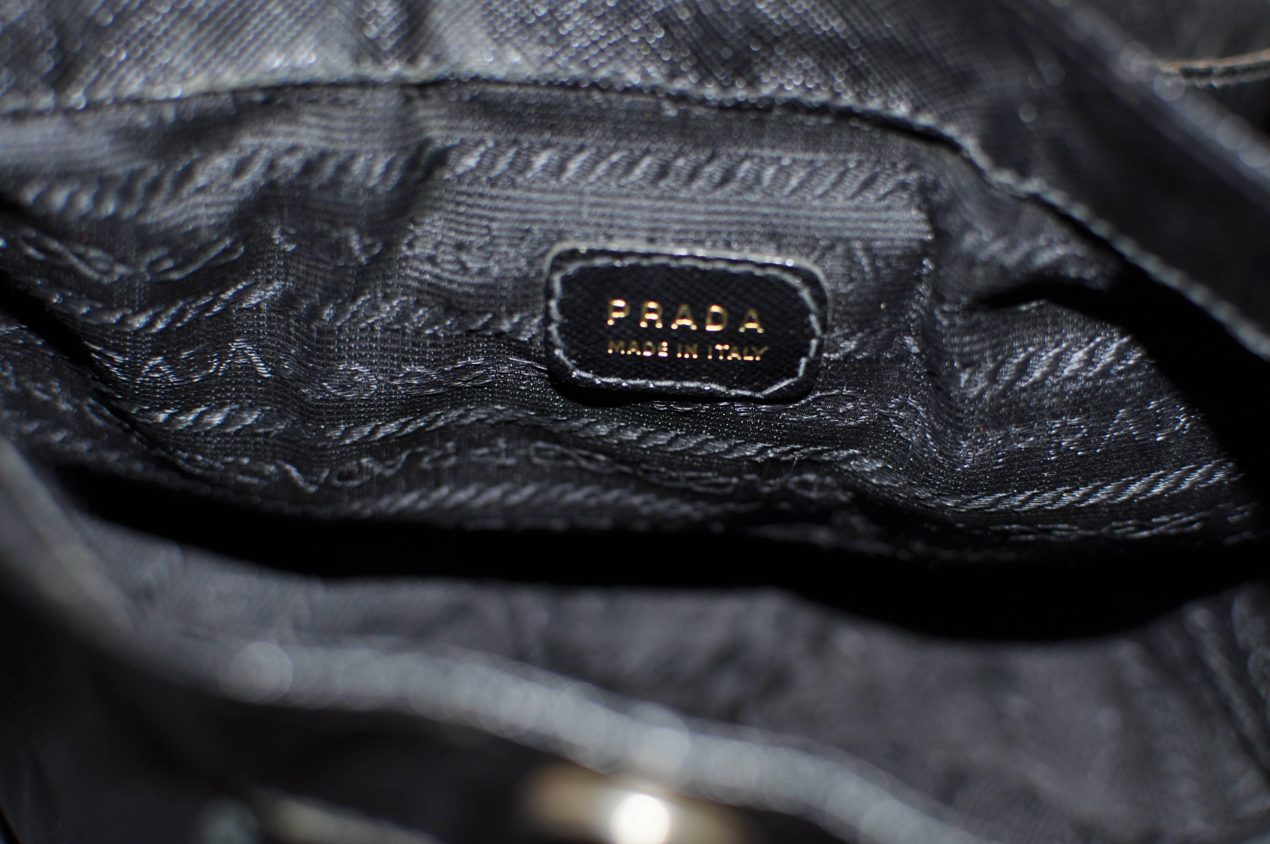 Black Unique Vintage PRADA Basket Style Handbag - Collector Item