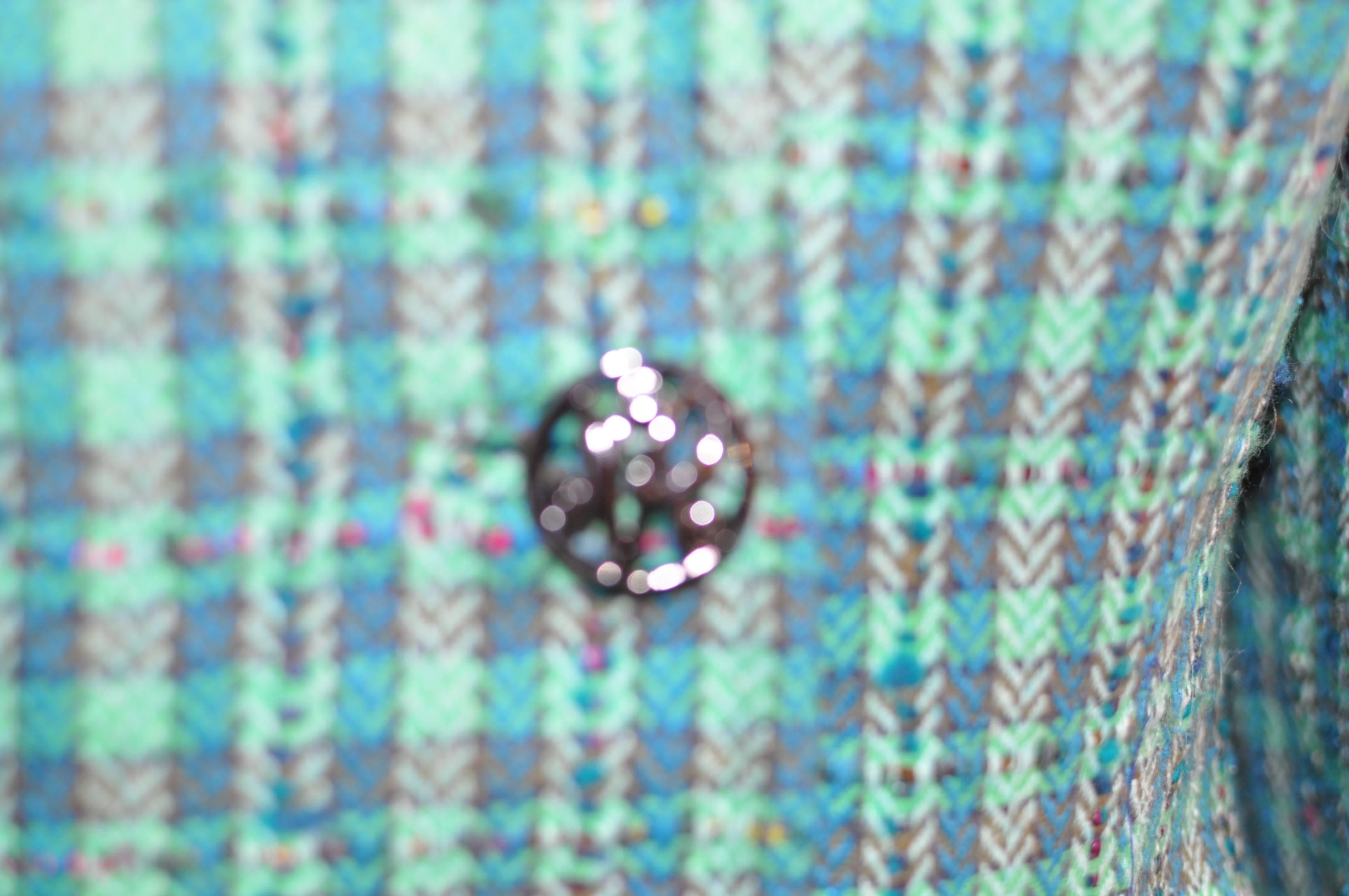Gray 1980s Nina Ricci Silk/Wool Tweed Jacket 36Fr