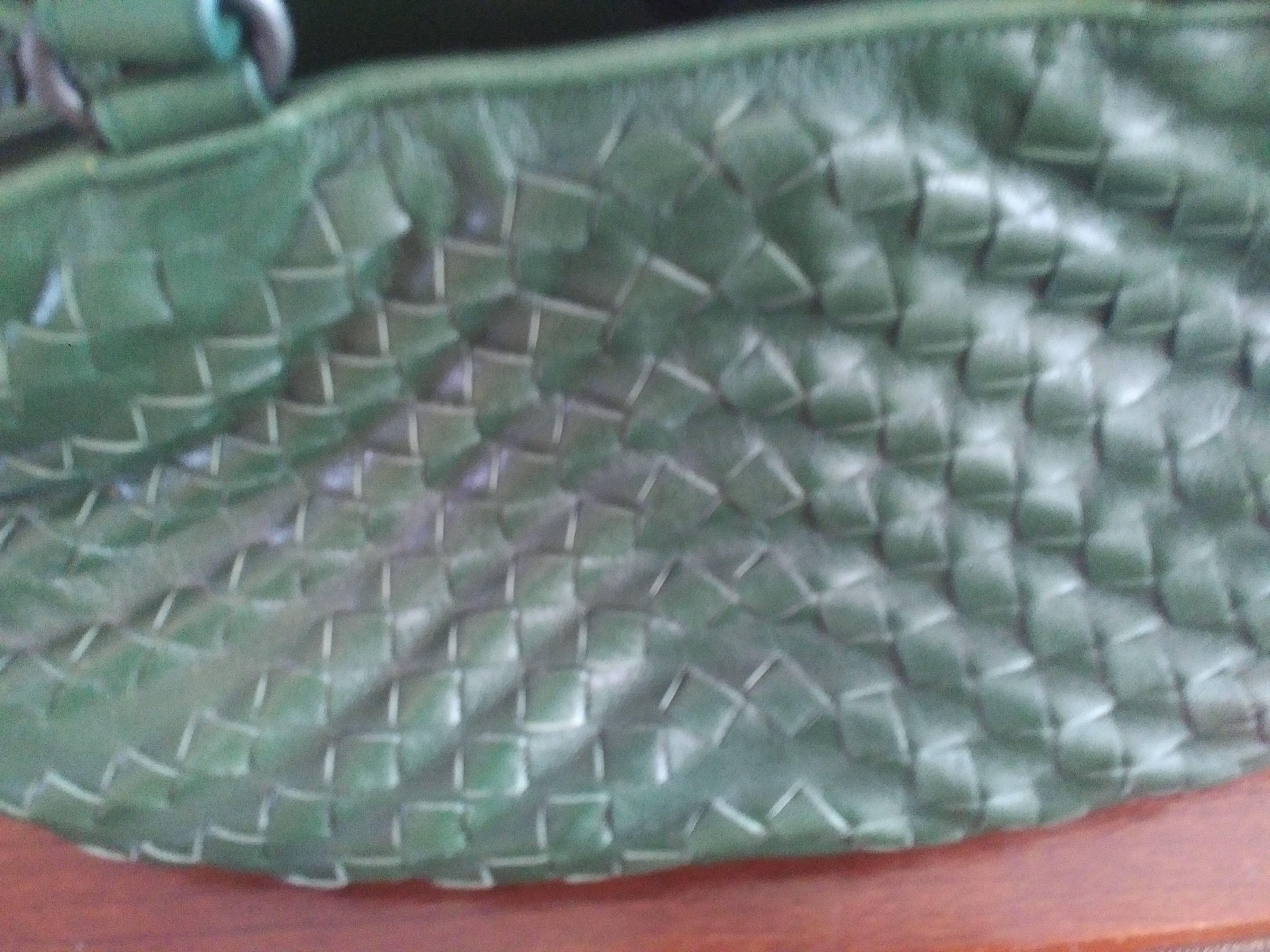 Bottega Veneta Irish Green Intrecciato Nappa Leather Handbag, 2008  2
