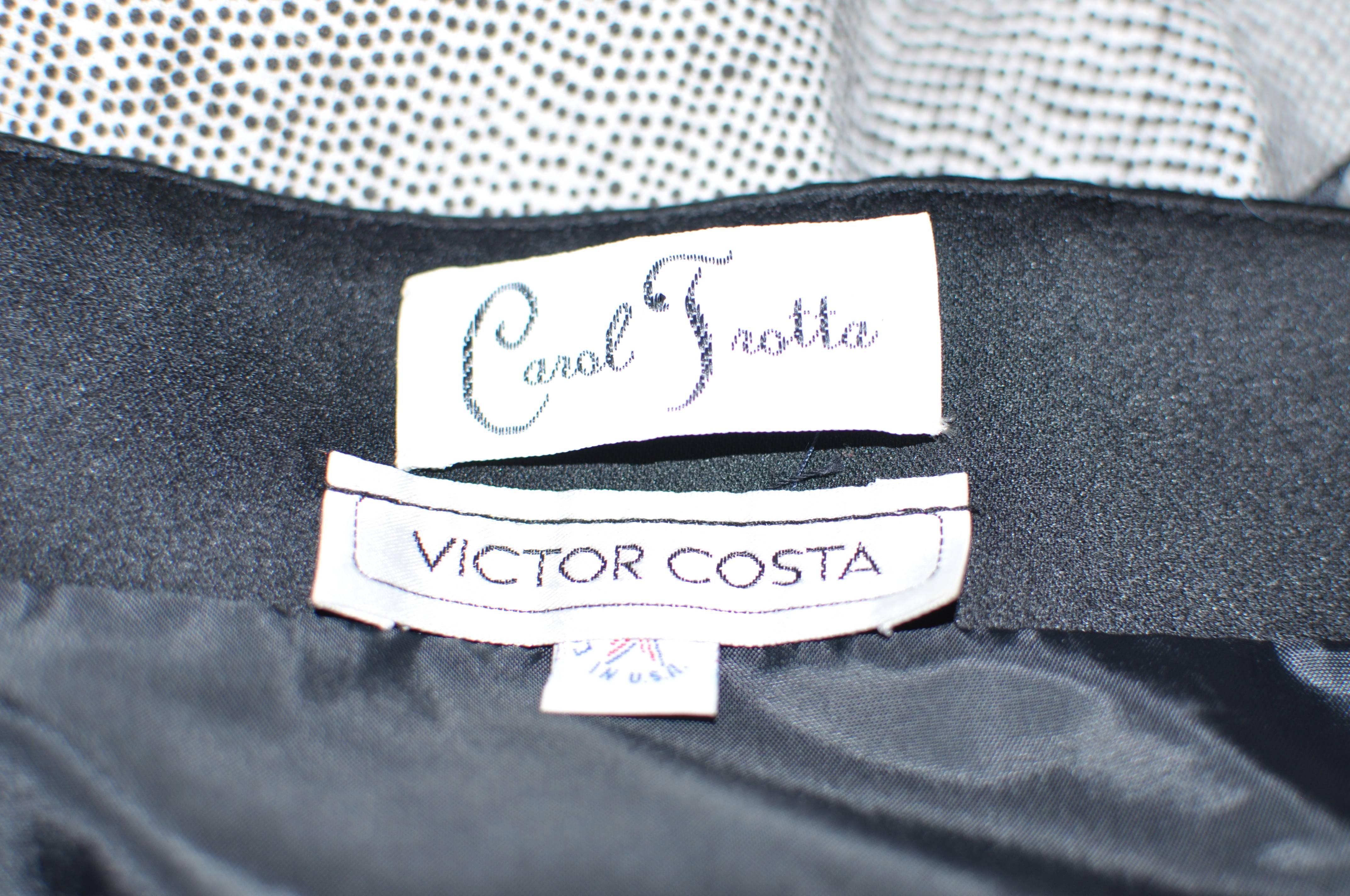 Victor Costa Black Cocktail Dress, 
