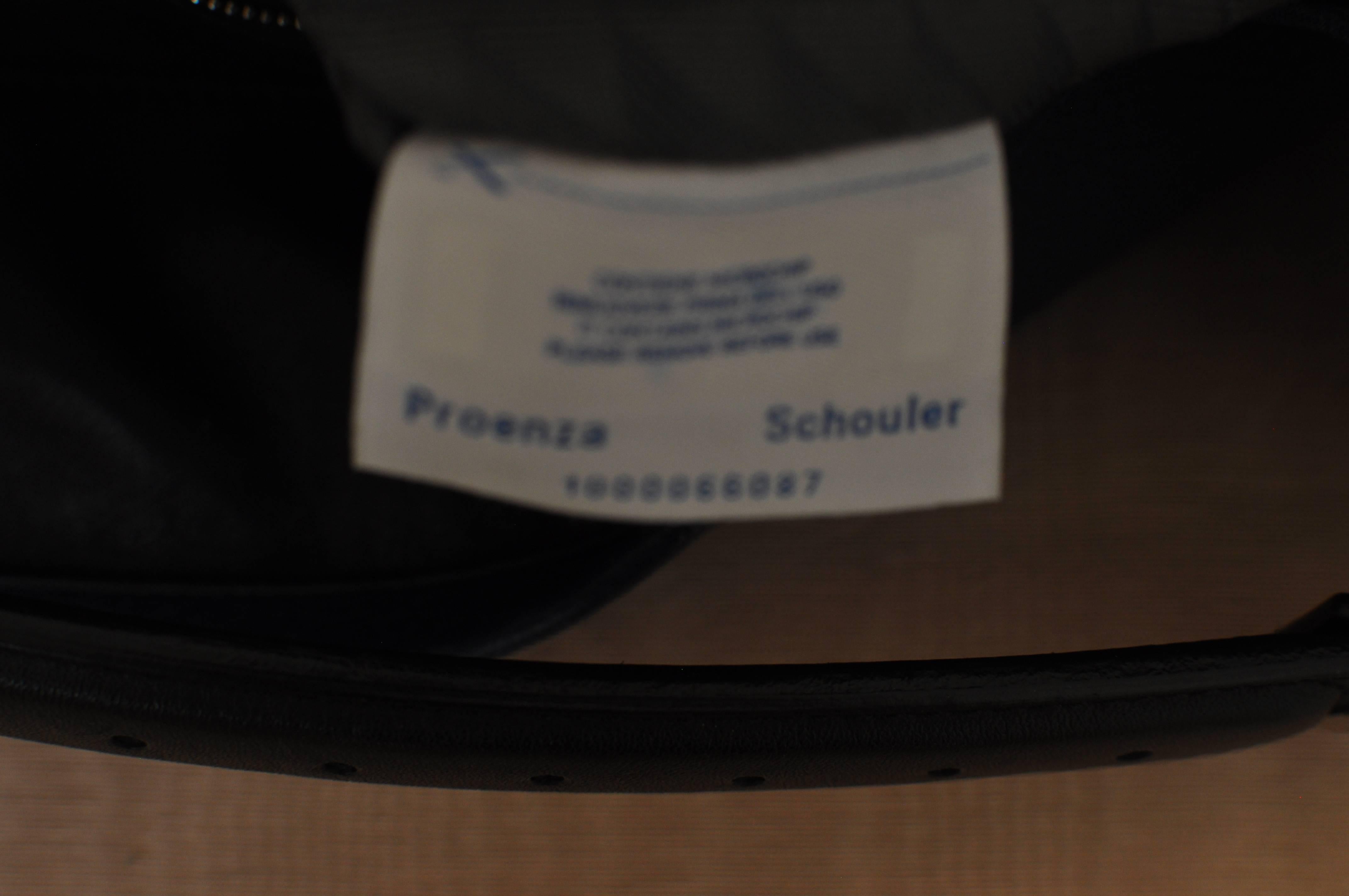 Proenza Schouler Blue Pebbled Leather Hobo Bag 4