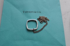 Tiffany & Co. Gehry Silver Torque Pendant w/Tiffany & Co. Silver Chain