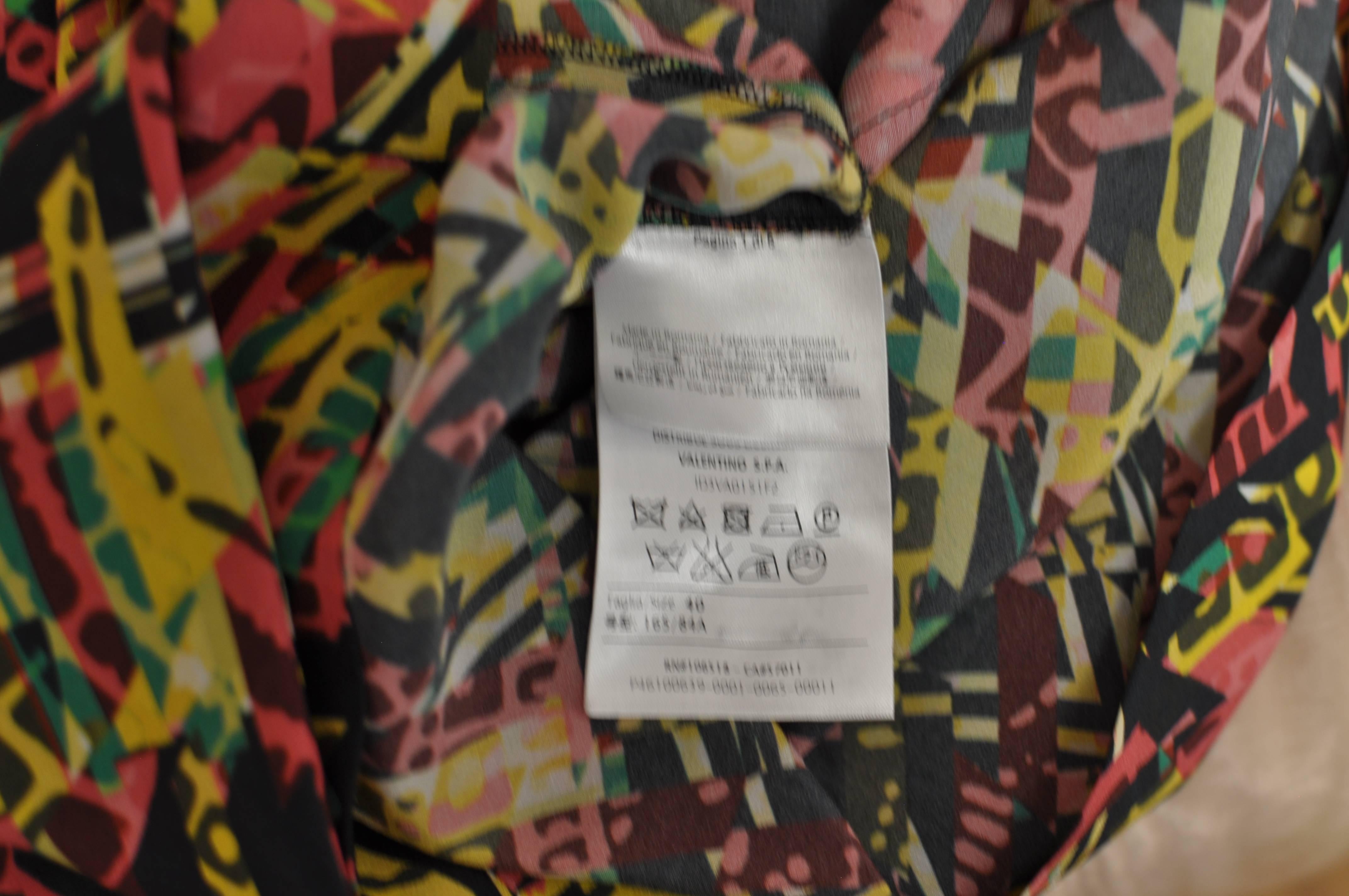 M. Missoni Abstract Print Silk Dress (40 ITL) NWT  For Sale 1