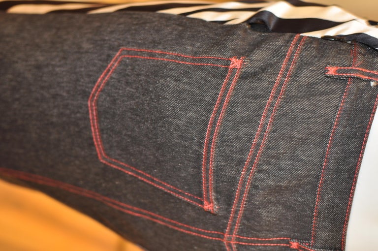 Dolce & Gabbana Jean Marron Coton Délavé Standard Jeans IT48/W34/M