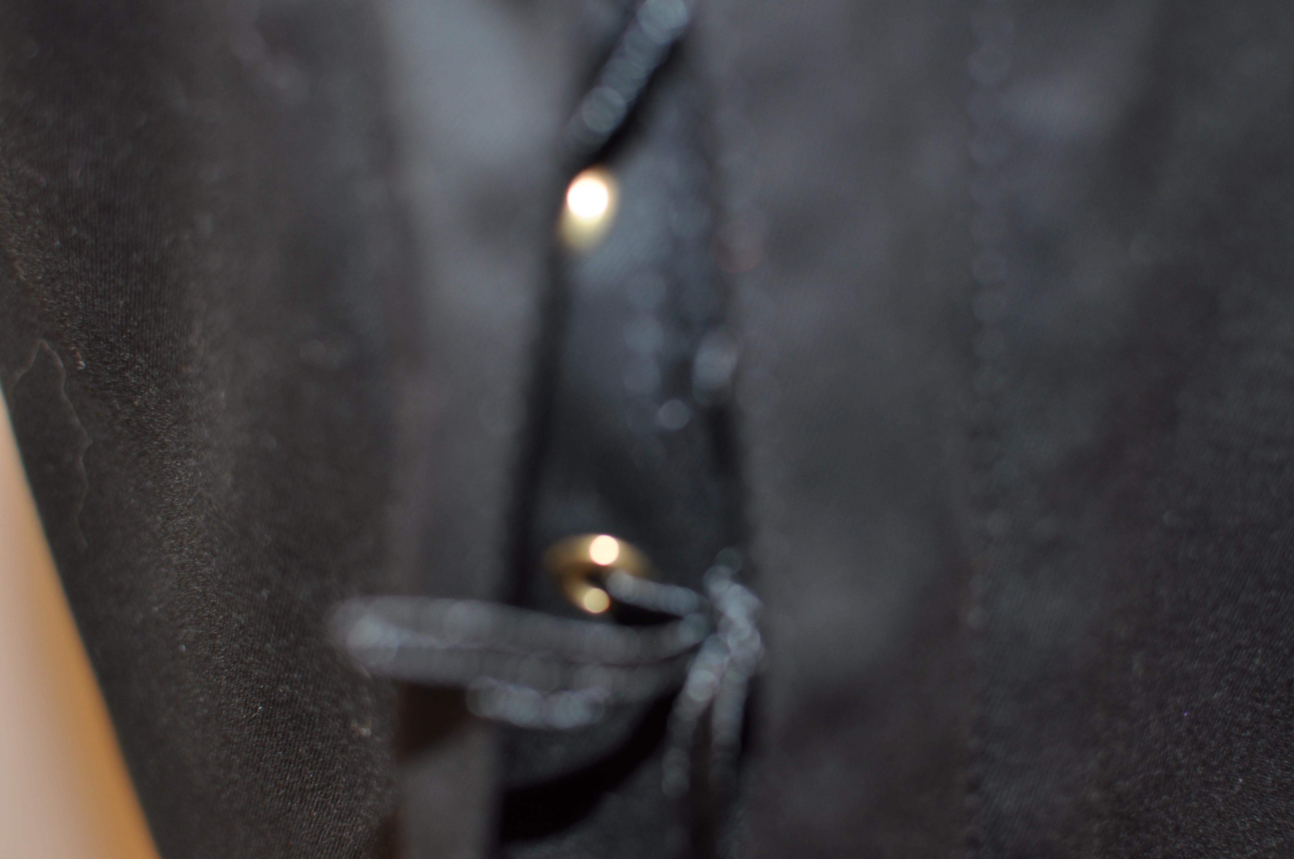 Escada-Schuh  Schwarze Baumwollweste aus schwarzer Baumwolle mit Schnürung (44 Deutschland) im Zustand „Hervorragend“ im Angebot in Port Hope, ON