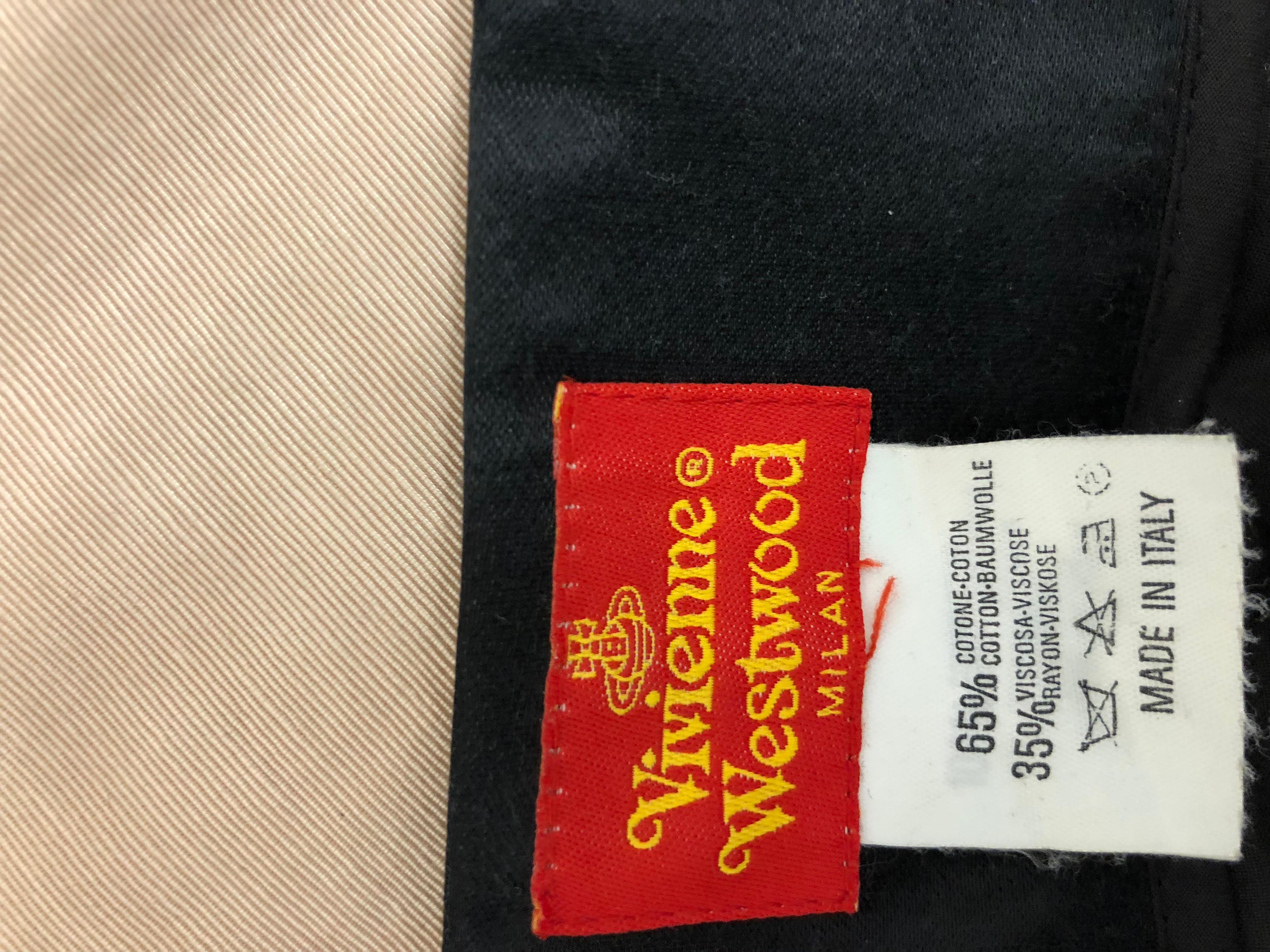 Black Vivienne Westwood Milan Red Label Skirt with Max Mara Cotton Top, 1990s  For Sale