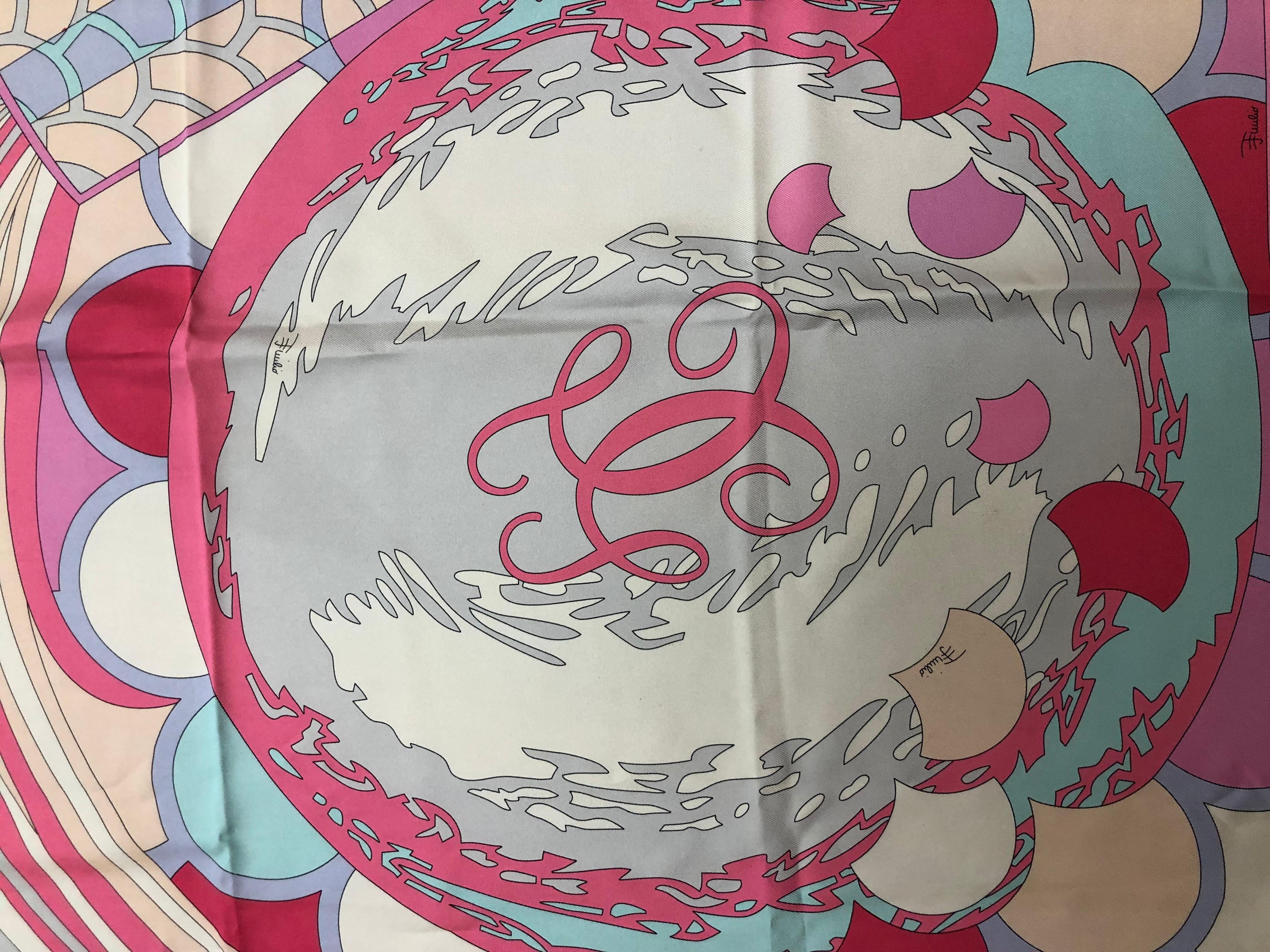 2007 Emilio Pucci for Guerlain Silk Scarf Limited Edition 34