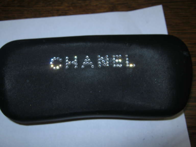 Women's Chanel 5058B Swarovski Crystals Pink Plastic Frame Glasses