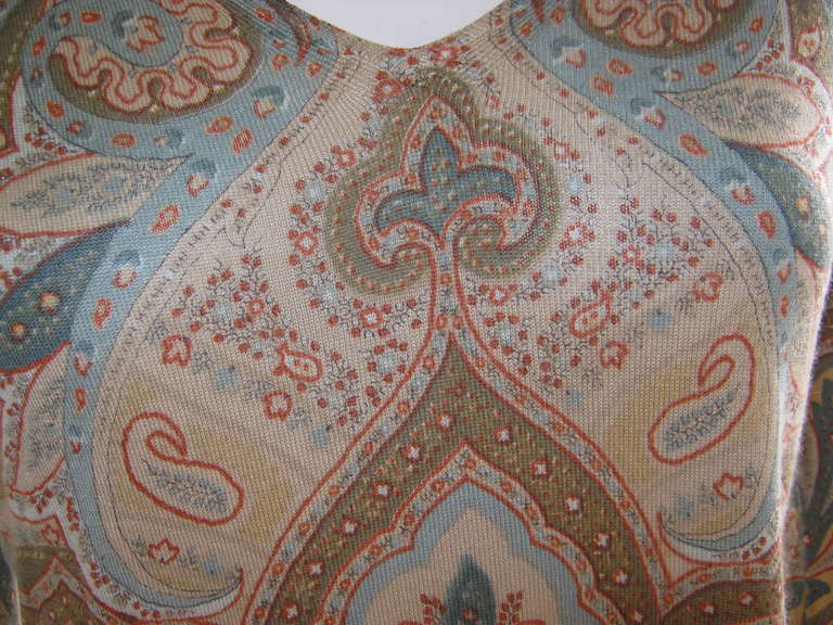 ETRO Paisley Silk and Cashmere sweater at 1stdibs