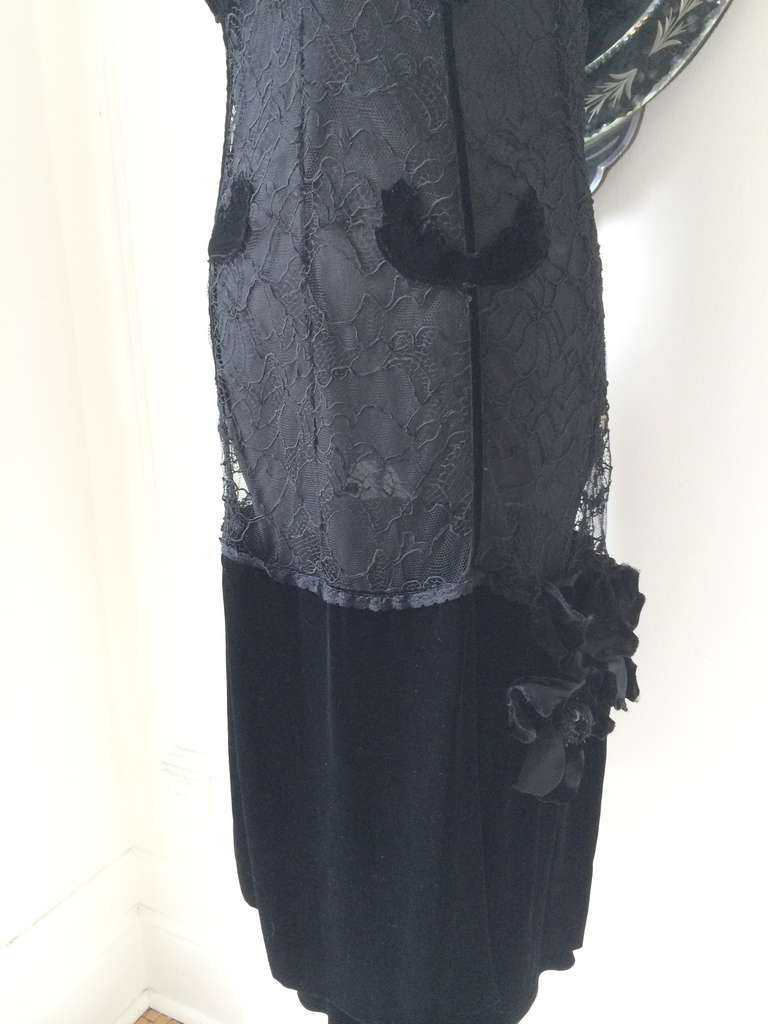 Women's Sonia Rykiel Lace and Velvet dress