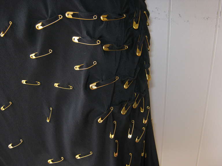 2012 Moschino C & C Safety Pin Dress as worn by Kate Moss In New Condition In Port Hope, ON