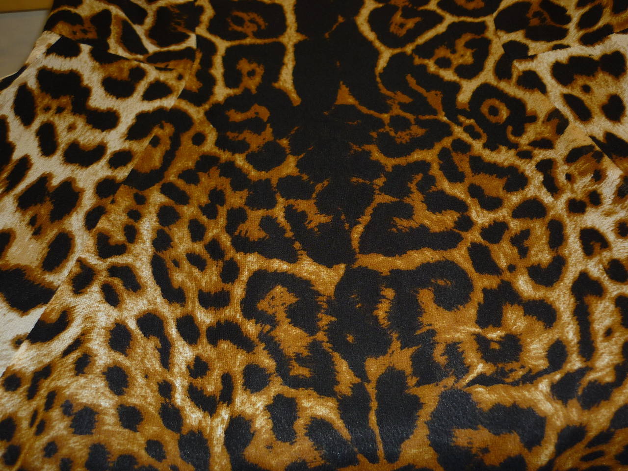 Yves Saint Laurent Leopard Silk Print Dress (40 Fr) 1