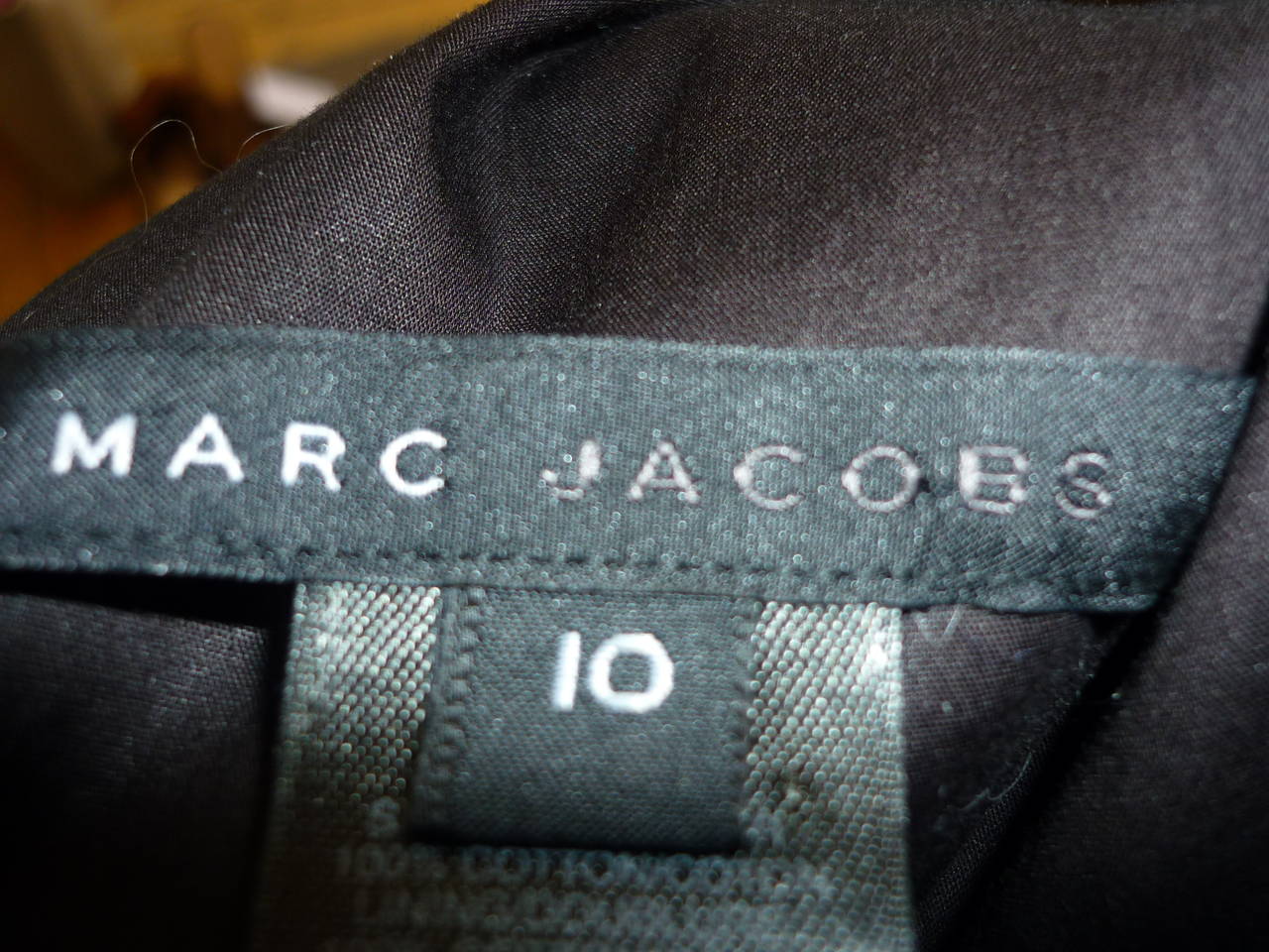 Black Marc Jacobs Chocolate Brown Ruched Dress