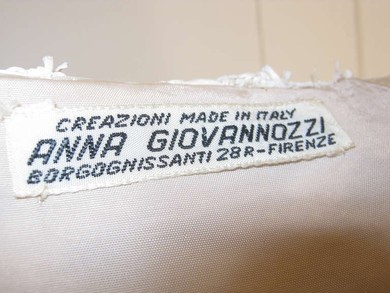 Rare 1950s Anna Giovannozzi Crochet/Lace Woven Raffia Coat 1