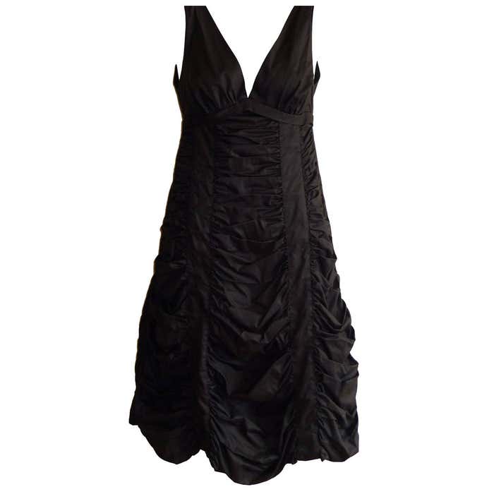 Marc Jacobs Chocolate Brown Ruched Dress at 1stDibs | chocolate brown ...