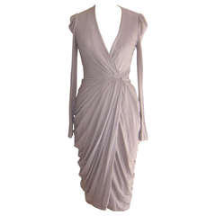 2011 Alexander McQueen Drape Wrap Dress With Tags