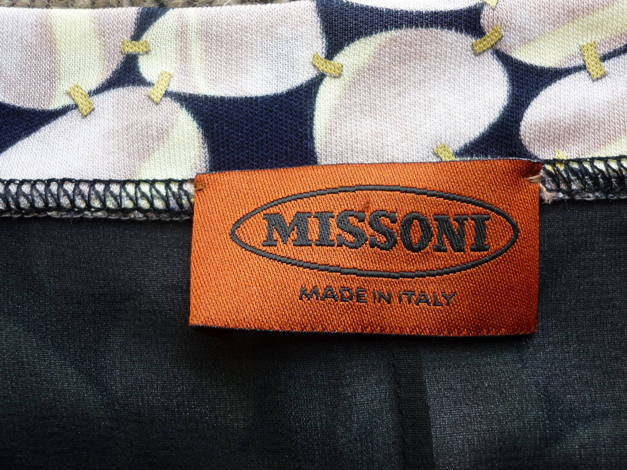 Gray Missoni Orange Label Draped 