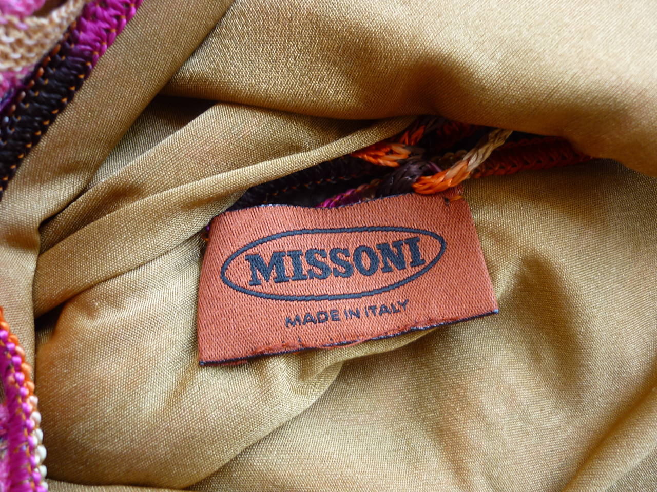 Women's Missoni Orange Label Zig Zag Crochet Dress