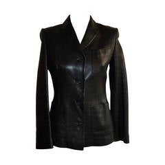 Tom Ford for Gucci Black Leather Jacket (40 ITL)