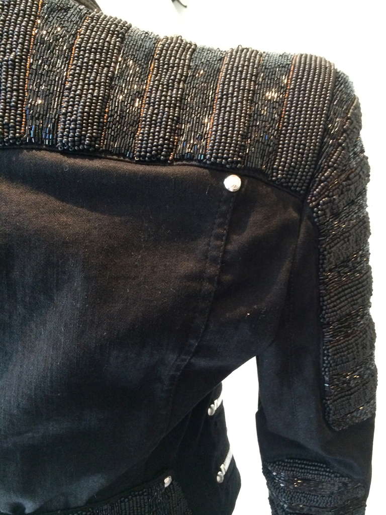 balmain beaded blazer