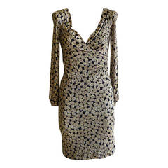 Missoni Orange Label Draped "Button" Print Dress 7