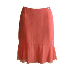 Chanel 2001C Collection Silk Ombre Skirt SZ 40 (FR)