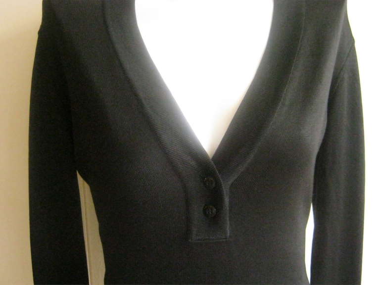 1980s Azzedina Alaia Black Bodysuit In Excellent Condition In Port Hope, ON