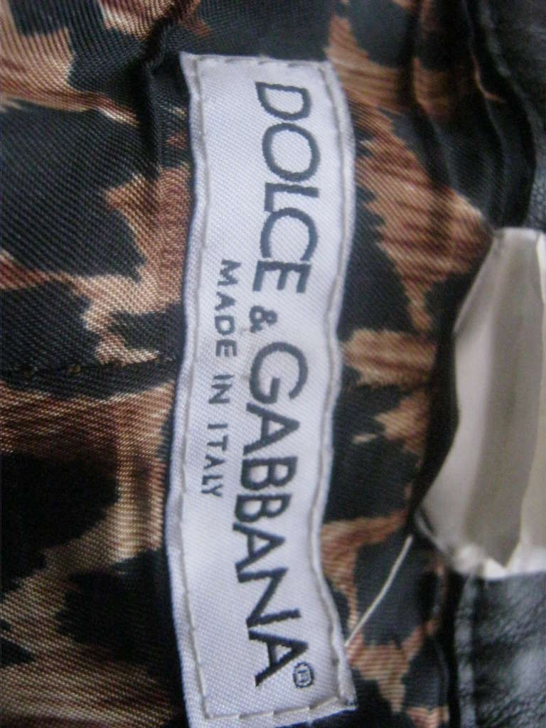 2000s Dolce & Gabbana Biker Chick Leather Suit 3