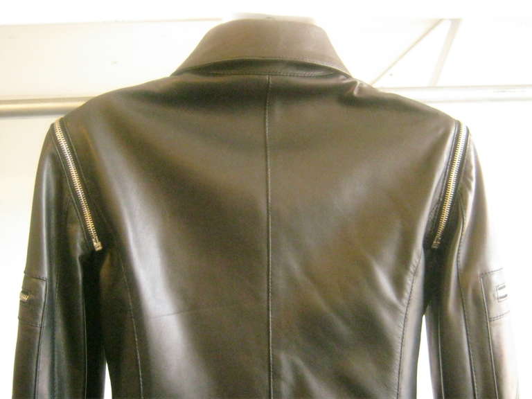 2000s Dolce & Gabbana Biker Chick Leather Suit 1