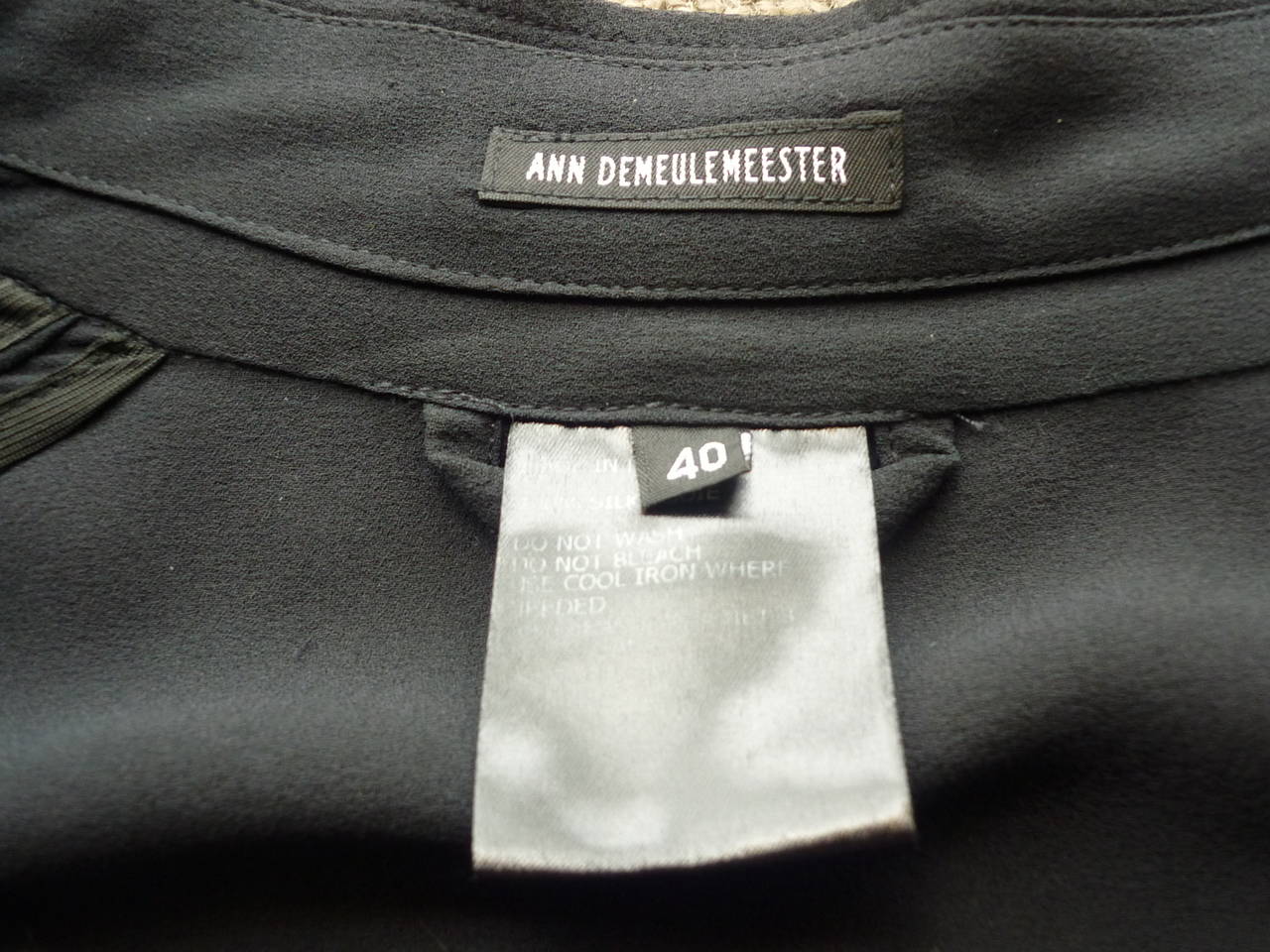1990s Ann Demeulemeester Deconstructed Silk Jacket (40) 5
