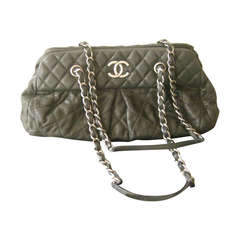 S/S 2012 As New CHANEL Iridescent Calfskin Chic Quilt Bowling Bag