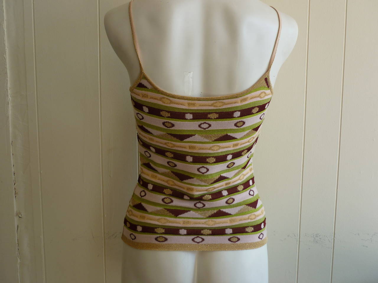 Brown Emilio Pucci geometric Pattern Top, 2000s (44 ITL)